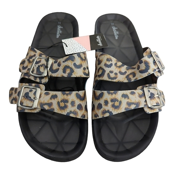 NWT Chatties Leopard Print Sandals - Picture 2 of 10